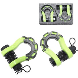 syhvu D Ring Shackles – 60,000 lbs Capacity, 3/4" D Rings Tow Shackle, 7/9" Pin & Washers – Securely Connect Tow Strap or Winch Rope for Truck