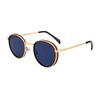 SQUAD Sunglasses for Men and Women Round Metal Size Small