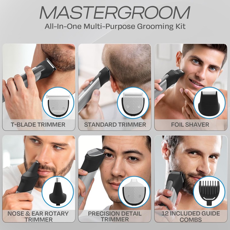 HUMMINGBIRD MK9 MasterGroom All-in-One Trimmer – 21-Piece Men's Grooming Kit