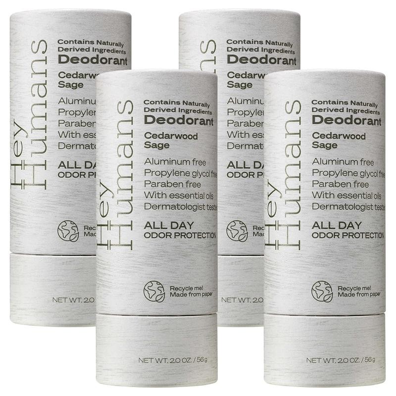 Hey Humans Cedarwood Sage Deodorant Contains Naturally Derived Ingredients in