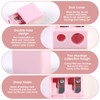 Pink Double Barrel Lip Eye Liner Pencil Sharpener with Cover