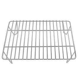 GRISUN Grill Rack for Green Mountain Grill Davy Crockett Pellet Grill, Upper Rack Replacement for GMG-6016, Warming Rack Addition for Doubled Cooking Space (14" x 10" x 3.5")