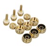 12 Pcs Set Trumpet Valve Finger Button Cap and Rod