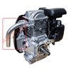 Straight pipe Exhaust Header for Hond GC160 / Hond GC190