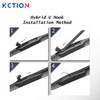 Kction Crystal Windshield Wipers Vision Automotive Replacement Windshield Wiper Blades