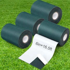 Gersoniel 4 Rolls 6 in x 16.5 ft Artificial Grass Turf Tape Self Adhesive Turf Seam Tape for Artificial Lawn Carpet Jointing, Indoor Outdoor Rug, Pet Grass Mat Connecting