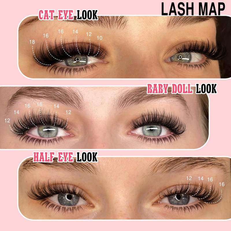 Goddvenus Wispy Lash Clusters Kit Cluster Eyelash Extensions Natural Lash