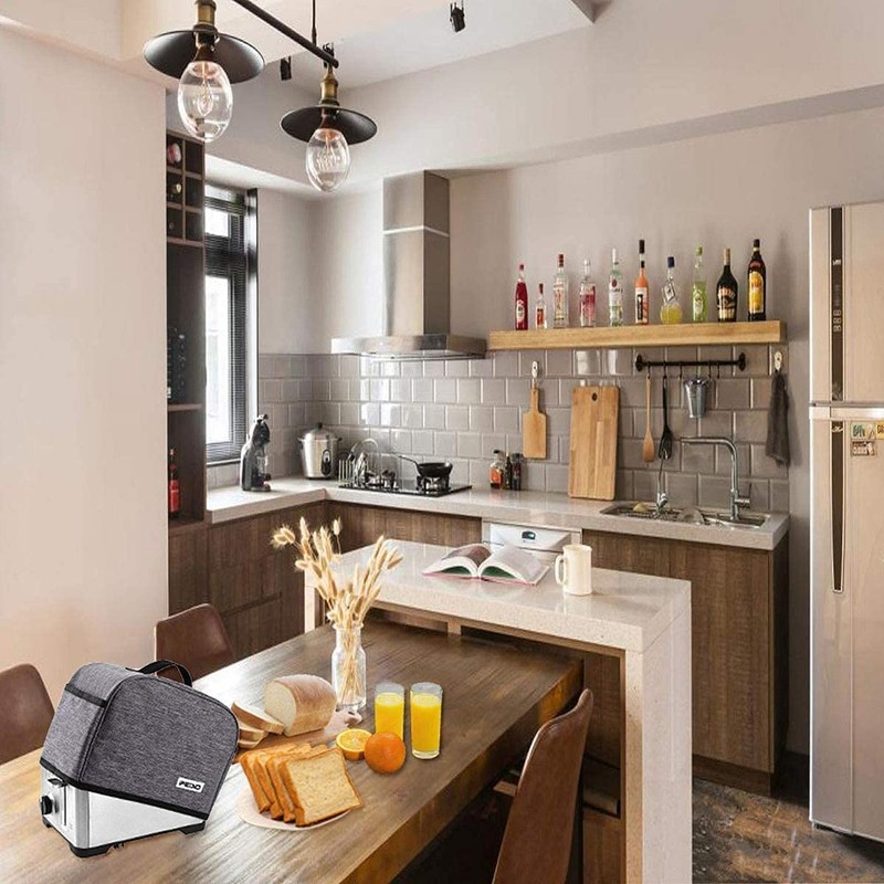 iFedio Toaster Cover 4 Slice with Storage Pockets, Toaster Dust