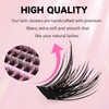 Dense And Naturally Curled Segmented False Eyelashes Set (With Tweezers),