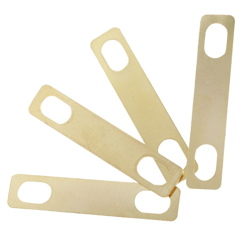 4Pcs Guitar Neck Shim Brass Material Heightening Gasket Set Musical