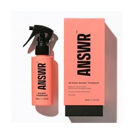 ANSWR At-Home Keratin HairTreatment for All Hair Types – Deep Nourishment, Eliminates Frizz, Salon Results At Home, Sulfate-Free, Safe for Colored & Treated Hair, 90-Day Lasting results