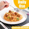 Jeffbaubl 12 Pcs Dinner Forks, Stainless Steel Dessert Forks with