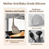 Silicone Cooking Utensil Sets with Stainless Steel Handle - 446°F