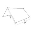 Tent Tarp 9.8FT x 9.8FT Portable Lightweight Camping Tent Mat