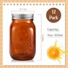 Tessco for you 12 Pcs Bulk Amber Mason Jars with