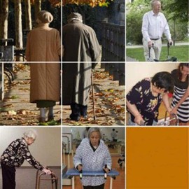 Matsuha Walker Lightweight Folded Walker Adjustable Four Foot Stainless Steel Training Machine Knee Knee Walking Pulley Elderly Walker Disabled Rehabilitation Walker Products