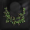 Teyglen Crystal Wedding Hair Vine Bridal Green Rhinestone Beads Headband