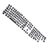 Dot Keycap Dye Sublimation Mechanical Keyboard Compatible with 61/64/68/87/96/104/108Black