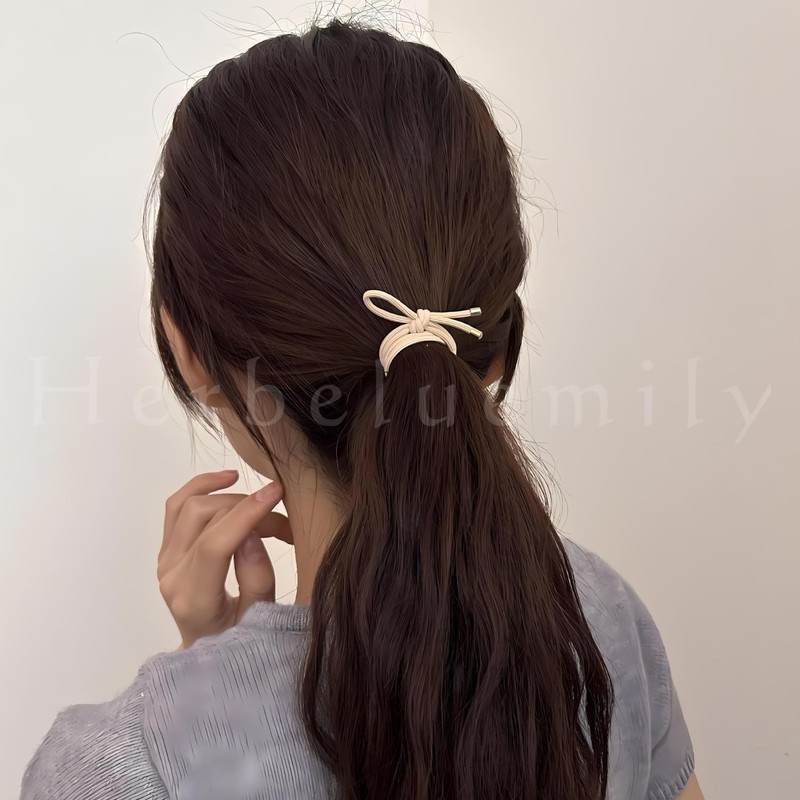Herbeluemily Knot Hair Rubber Hair Rubber Non-marking Hair Rubber Ribbon