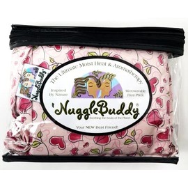 'NUGGLEBUDDY New! Microwavable Moist Heat & Aromatherapy. Beautiful Hearts & Flowers Fabric Sweet Lavender Aromatherapy!