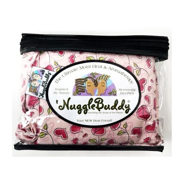 'NUGGLEBUDDY New! Microwavable Moist Heat & Aromatherapy. Beautiful Hearts &