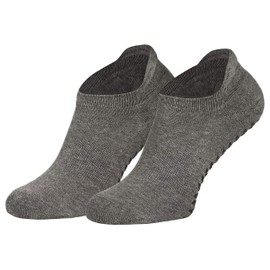 Piarini Pack of 1 Pilates Socks Women's Non-Slip ABS Yoga Socks Breathable Stopper Socks & Non-Slip Socks Women, charcoal