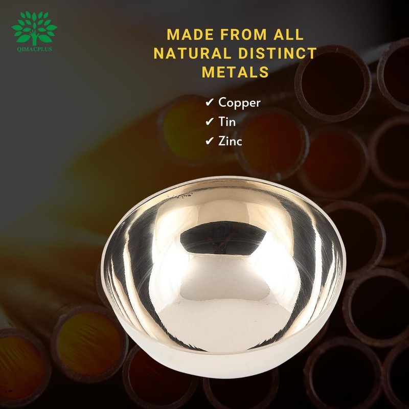 WHOLELIFEOBJECTS Bronze Kansa Vatki Cup- Bronze Kansa Natural Bowl- Ayurvedic