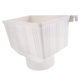 OSALADI Downspout Gutter Water Funnel PVC Downpipe Adapter 10.63 x 5.91 x 7.48 Inches Rain Barrel Diverter for Gutter Water Collection System Connection