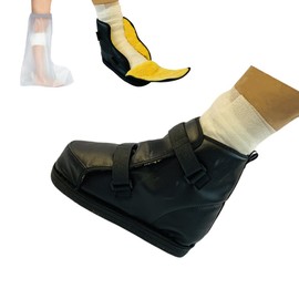 DURASIKO Unisex Offloading Post Op Shoe with Adjustable Straps,Medical Walking Shoe for Broken Foot,Lightweight Medical Walking Boot for Post Surgery,Fractured Foot,Sprains,Left or Right,1PC