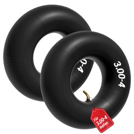 2X Schlauch 3.00-4 für Schubkarrenrad 260x85mm Ersatzschlauch für Reifen mit TR87 Winkelventil Reifenschlauch Ersatzschlauch für Transportkarre Stapelkarre Sackkarre Bollerwagen