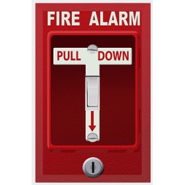 Fire Alarm Cool Light Switch Plate Cover for Teens Room Fun Novelty Gift Decorative Decor Bedroom (Fire Alarm)
