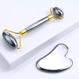 얼굴 리프팅 테라헤르츠 괄사 마사지기 안마기괄사 지볼 페이스롤러 맛사 Face Lifting Terahertz Guasa Massage Device Anma Guasa Jivolfaceroller Masa