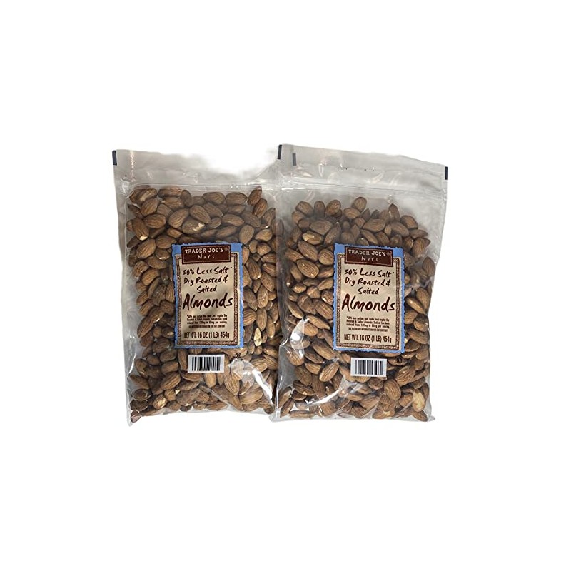 Trader Joe's Dry Roasted and Salted Almonds w 50% less