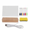 Dry Erase Board 220x150mm Acrylic White Planning Board Reusable with