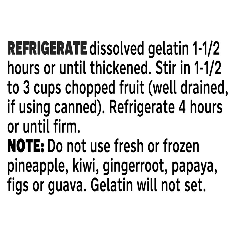 Jell-O Cherry Gelatin Dessert Mix, Family Size, 6 oz Box