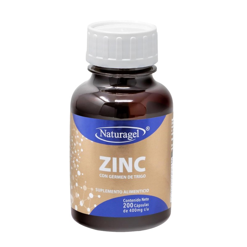 NATURAGEL Zinc | 200 Mini Capsulas Softgels de 400mg |