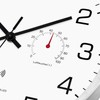 Couperos Wireless Wall Clock Silent with Thermometer and Hygrometer Wireless