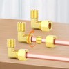GASHER 10 conectores de tubo de compresión de codo de