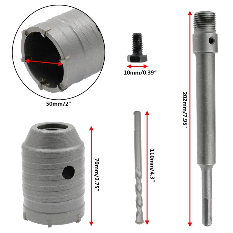 Hordion 2 Inch / 50mm Concrete Hole Saw SDS Plus