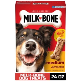 Milk-Bone Original Dog Treats for Medium Dogs, 24 Ounce, Crunchy Biscuit Helps C