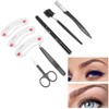 8pcs / set Eyebrow Razor Eyebrow Trimmer Shaver Comb Clip