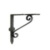 Pair of Small Shelf Brackets Simple Scroll Antique Cast -