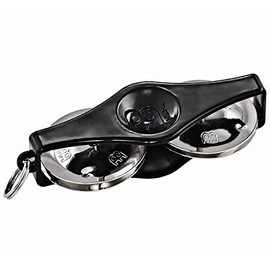 Meinl Percussion Key Ring Tambourine Gadget - Mini Musical Instrument with Key Ring - ABS Plastic, Black (KRT-BK)