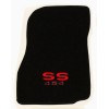 AFM NEW! 1968-1972 CHEVELLE Floor Mats Black Carpet Embroidered RED