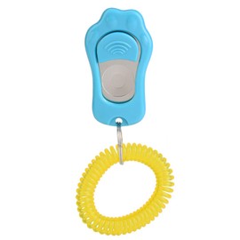 AYNEFY Pet Behavioral Training Clicker, Shaped 3 Gears Adjustable Volume Pet Dog Training Clicker Puppies Training Behaviour Whistle with Wrist Strap(Sky Blue)