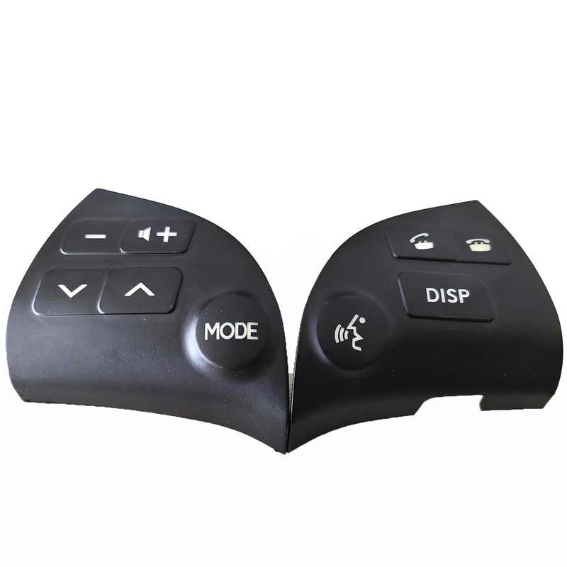 2Pcs Steering Wheel Volume Control Switch Button Cover Fit for
