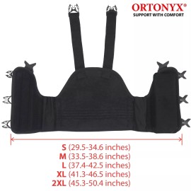 ORTONYX Sternum and Thorax Support Chest Brace / ACHB5255-L Black/Gray