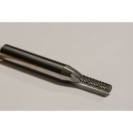Kodiak Cutting Tools KCT122593 USA Made SA-11 Cylindrical Carbide Bur, Double Cut, 1/8" Diameter, 1/4" Shank
