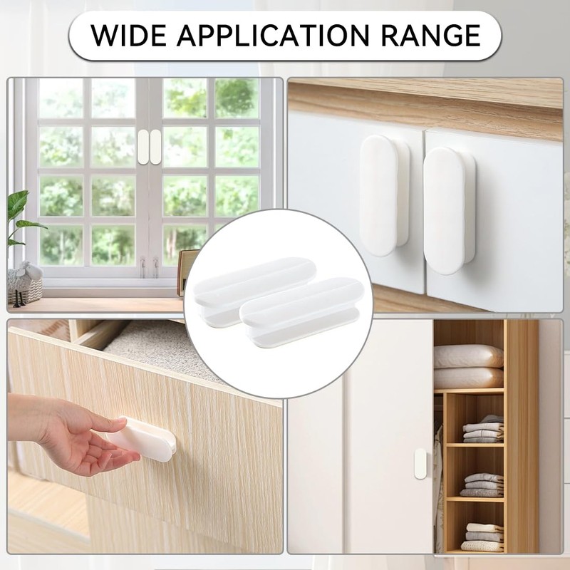 JRYXDS Balkontür Außen 2 Stück Griff Balkontür Ohne Bohren Balkontürgriff