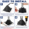 2 Pack Metal Roof Vent Boot, Flexible Pipe Flashing Boot